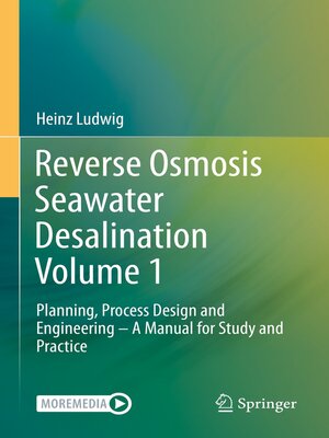 cover image of Reverse Osmosis Seawater Desalination Volume 1